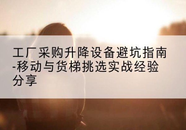 焉耆移动式升降机怎么选-工厂采购升降设备避坑指南-移动与货梯挑选实战经验分享
